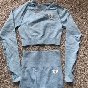 Womens Best Long Sleeve Crop Top and Leggings